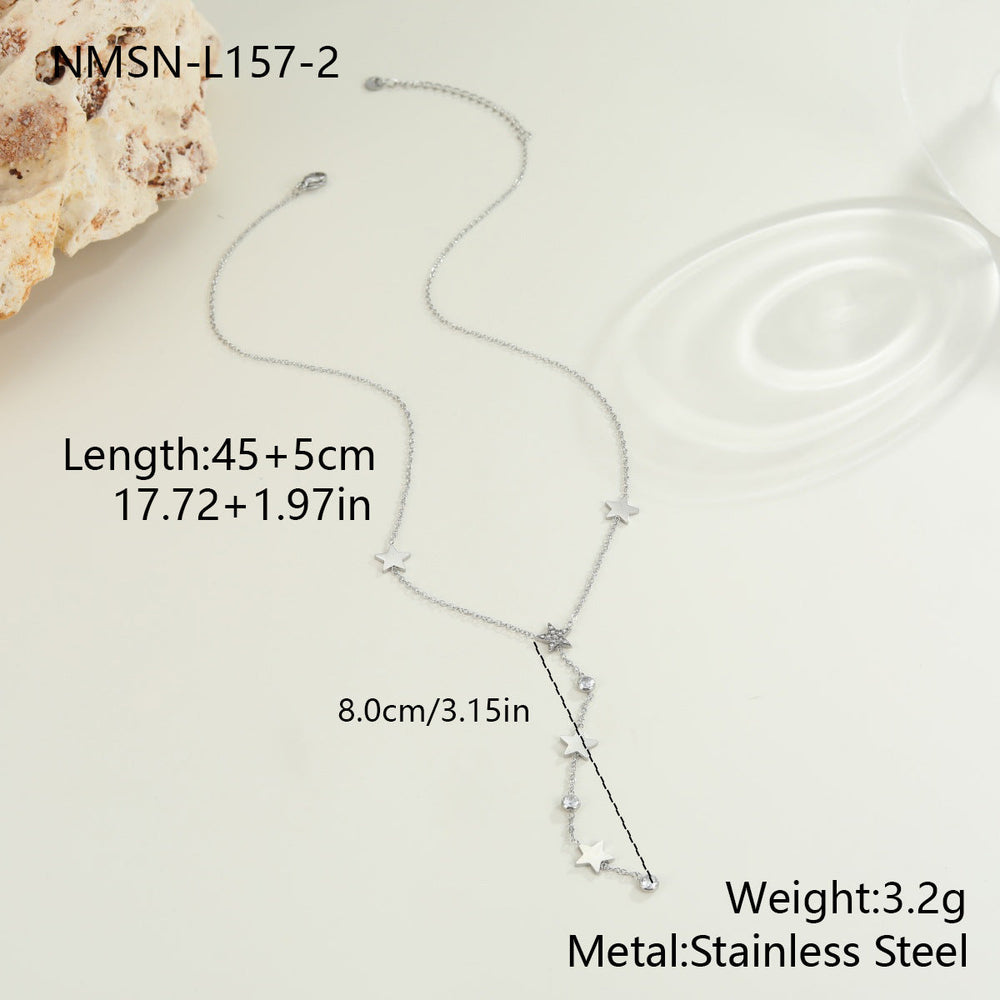 Simple All Match XINGX Tassel Embellished Necklace Special Interest Light Luxury All Match Necklace Y Shaped Necklace
