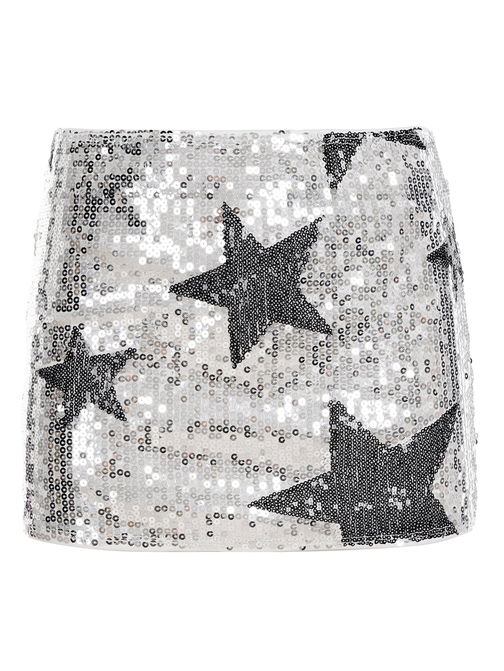 Sexy Sequined Five Pointed Star Short Skirt Women Low Waist Knitted Street Hip Skirt