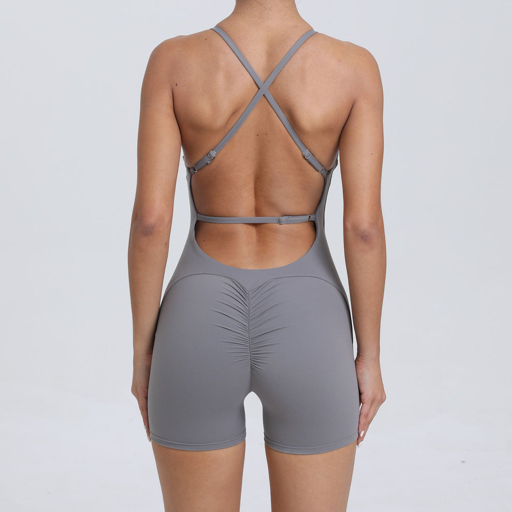 Peach Hip Raise Beauty Back Yoga Jumpsuit Women Outdoor Running Tight Sports Quick Drying Workout Clothes