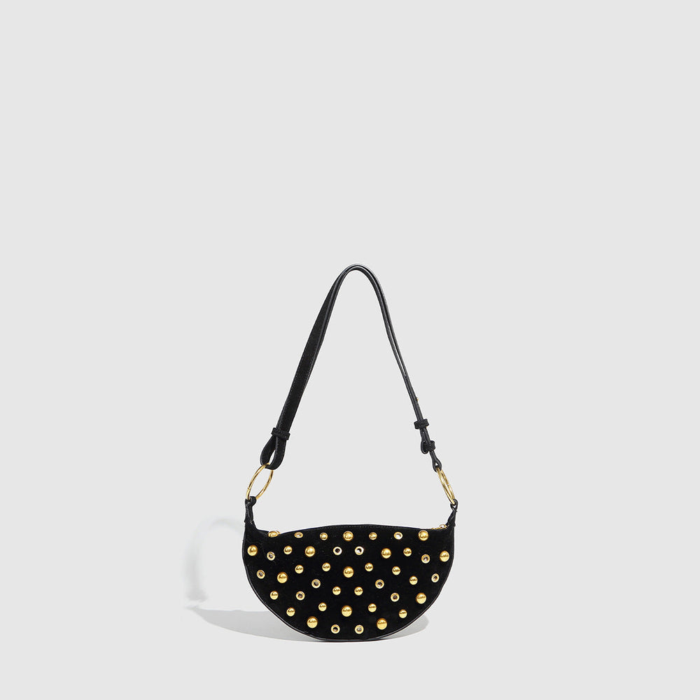 Motorcycle Retro Shoulder Bag Punk Rivet Rivet Crossbody Bag Women Bag