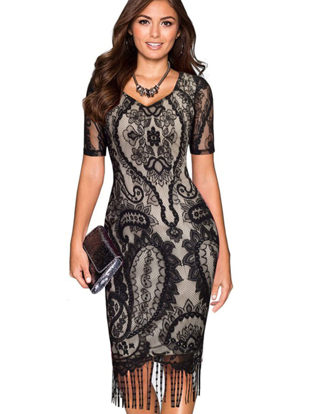 Women Clothing Sexy Lace Dress Summer Party Dress