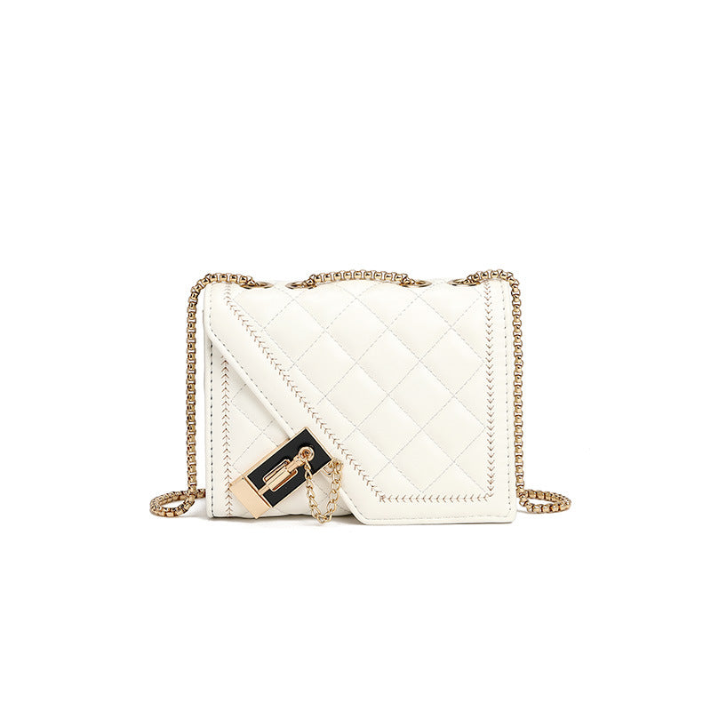 Bag Women Bag Winter High Grade Rhombus Chain Shoulder Crossbody Small Square Bag