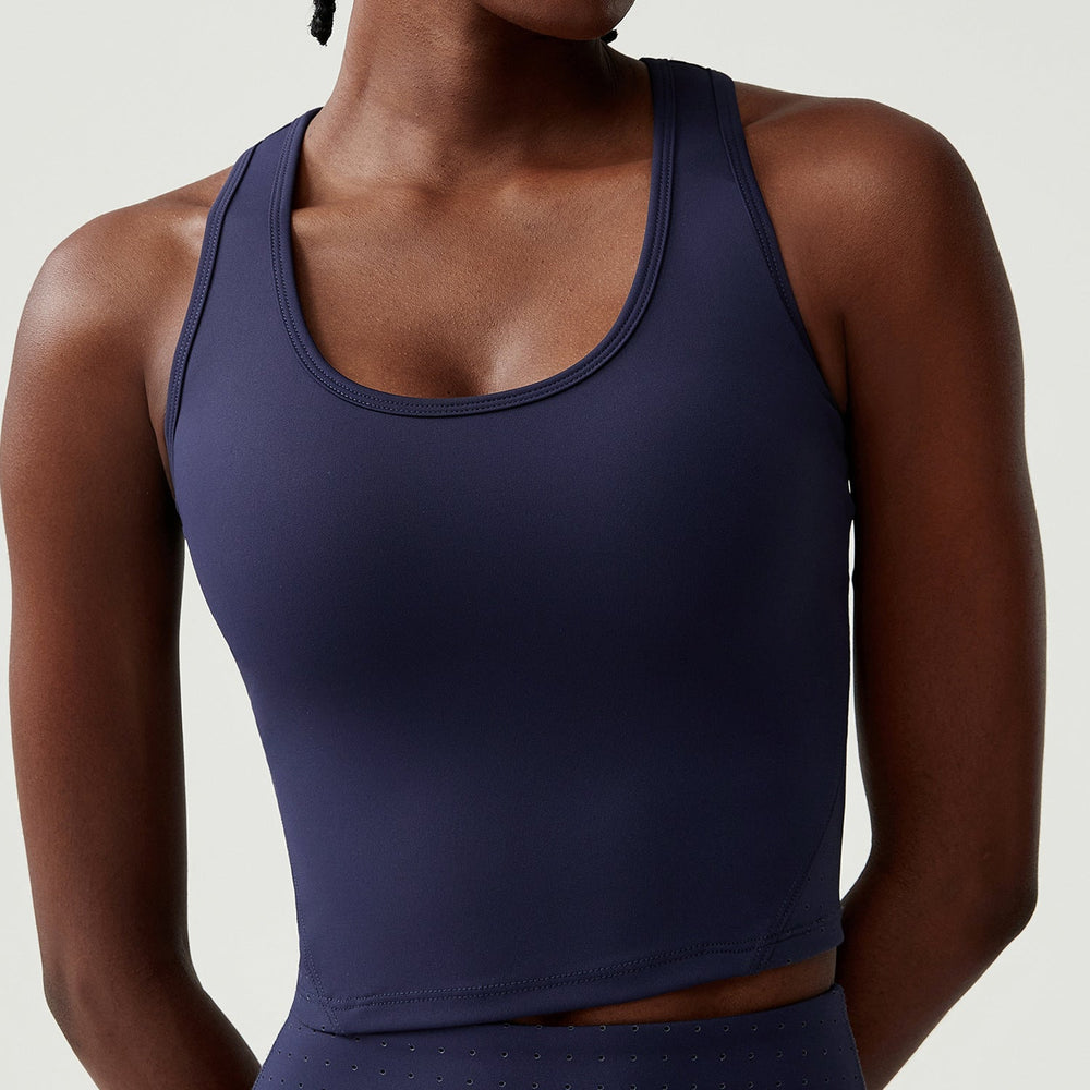 Women with Chest Pad Yoga Fitness Running Top Badminton Vest
