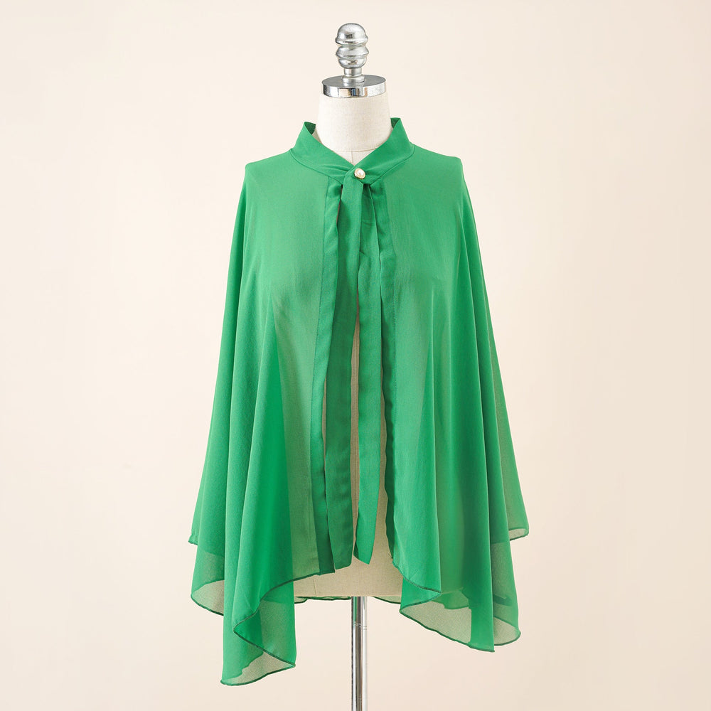 Solid Color Chiffon Button Cardigan Overclothes Outdoor Sunshade Cycling Sunscreen Shawl Beach Scarf