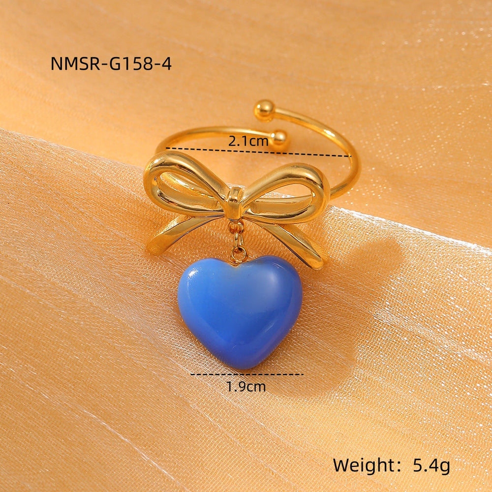 Love Titanium Steel Ring Women Affordable Luxury All Match Stainless Steel Ring Accessories