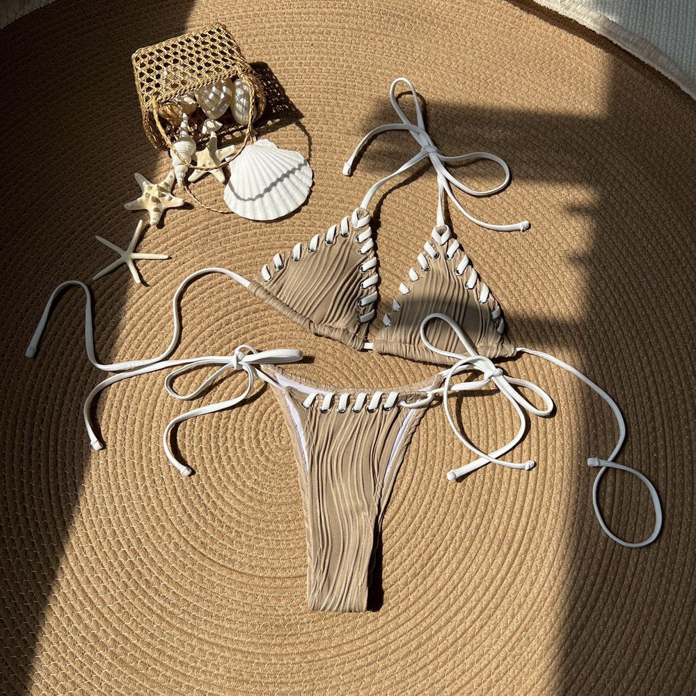 Fresh Sweet Personality Split Swimwear Swimsuit Bikini