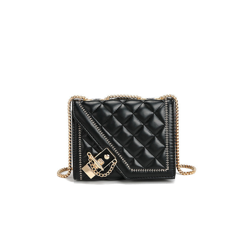 Bag Women Bag Winter High Grade Rhombus Chain Shoulder Crossbody Small Square Bag