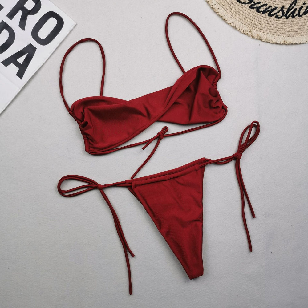 New Multi Color Nylon Swimsuit Women Sexy Bikini Wish Swimsuit