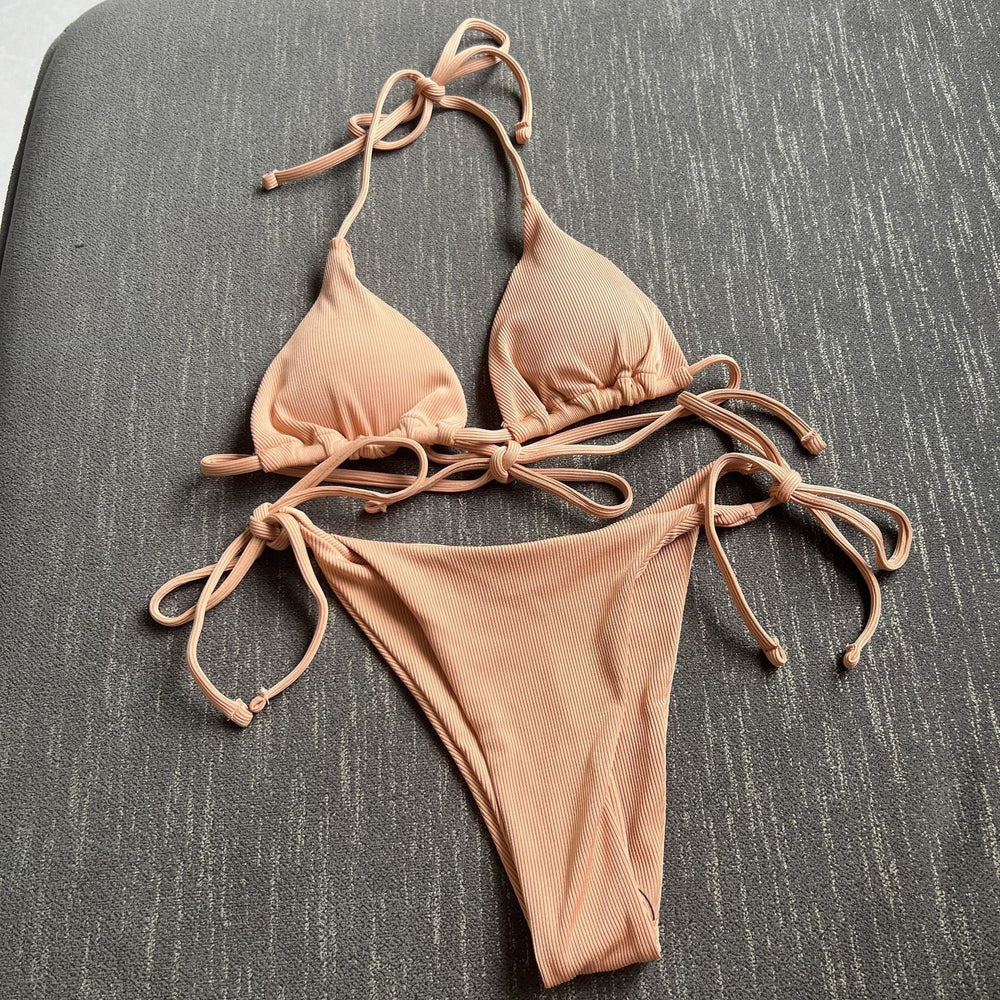 Sexy Three Point Bikini Split Swimsuit Women Beach Spring Swimsuit Bikini