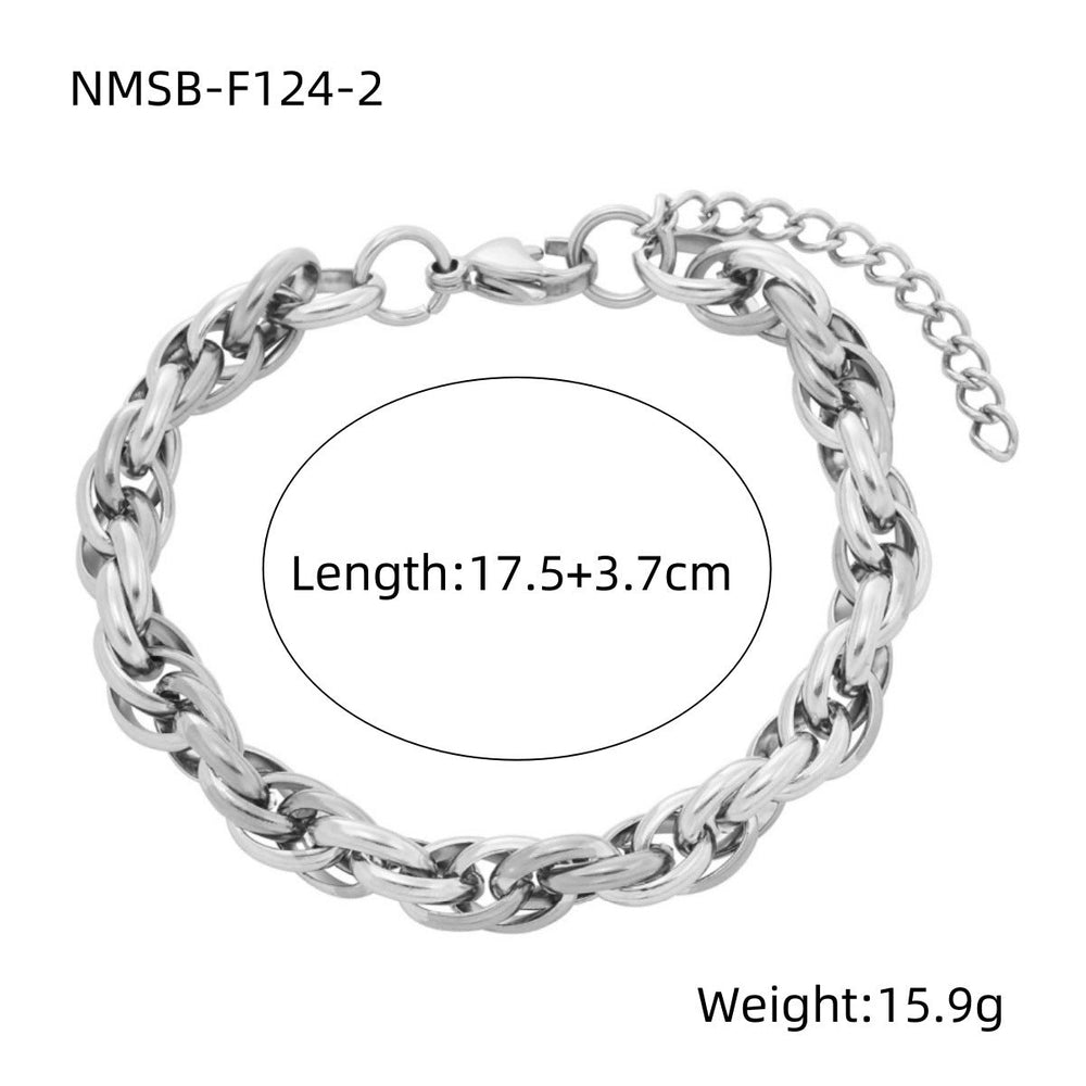 Arrival Metal Texture Titanium Steel Bracelet Niche Design 18K Real Gold High Grade Women Bracelet