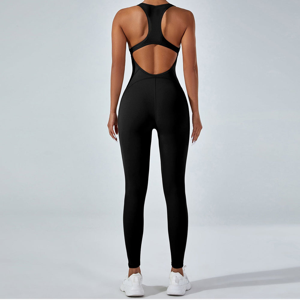 Sexy Yoga Jumpsuit Outdoor Beauty Back Jumpsuit Trousers High Elastic One Piece Yoga Jumpsuit