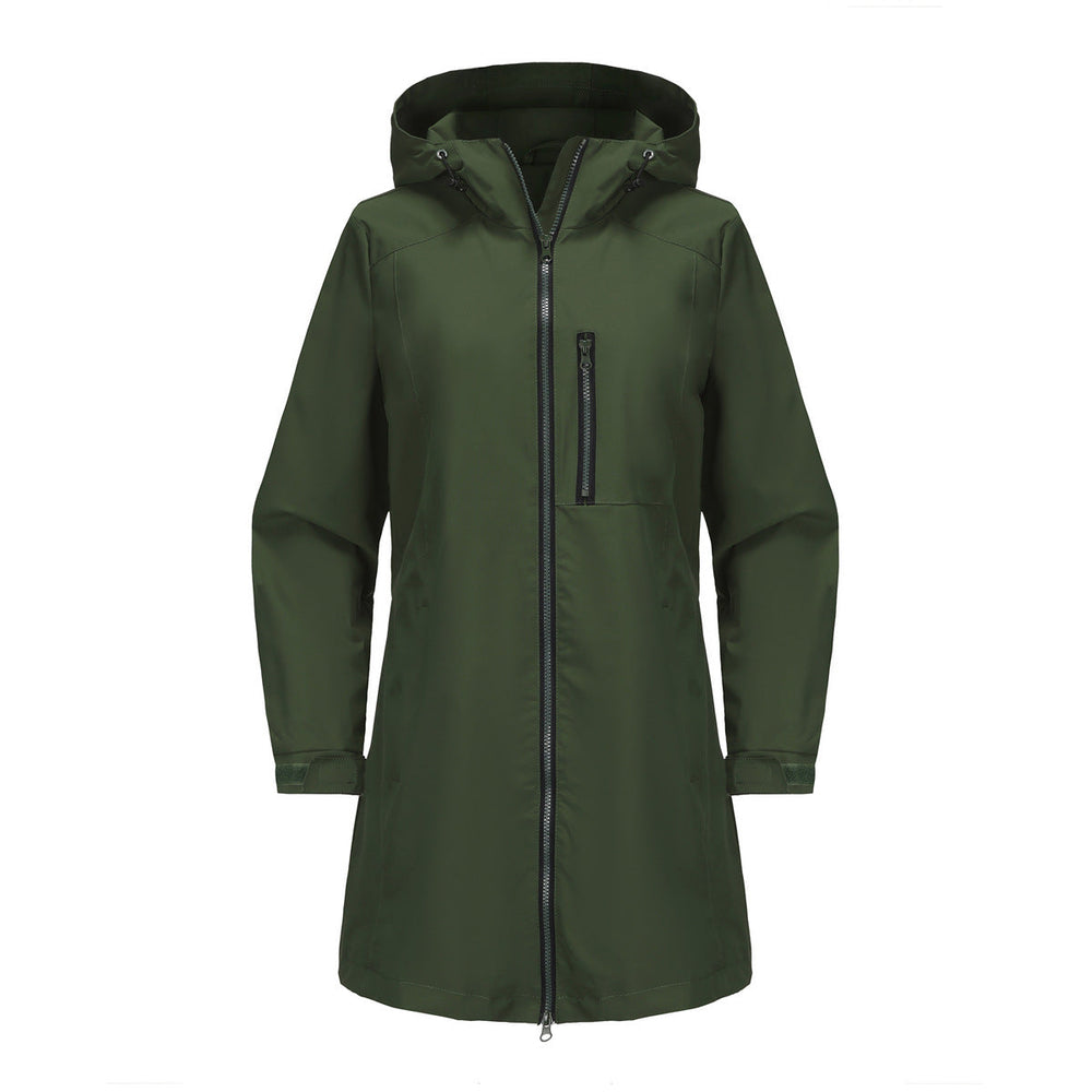 Outdoor Sports Waterproof Windbreaker Women Hooded Long Sleeve Spring Autumn Coat Loose Casual Windproof Women Clothing