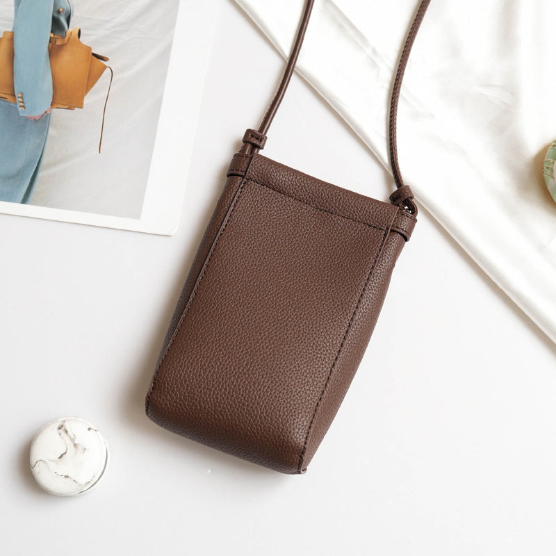 Simple Small Shoulder Bag Vertical Mobile Phone Bag Women Mini Crossbody Small Bag