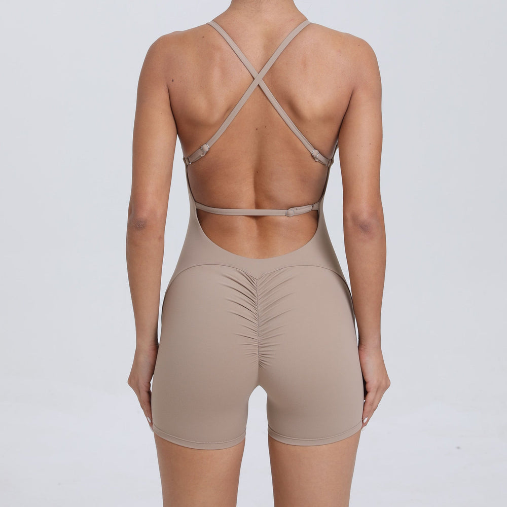 Peach Hip Raise Beauty Back Yoga Jumpsuit Women Outdoor Running Tight Sports Quick Drying Workout Clothes