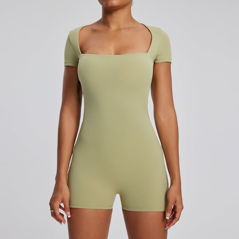 Tight Quick Drying T shirt Yoga Clothes Women Training Dance Fitness Sports Yoga Jumpsuit Jumpsuit