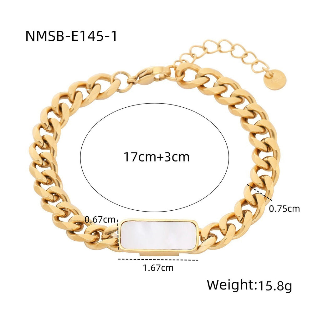 Heart Shape Diamond Titanium Steel Bracelets Women Non Fading Wild Stainless Steel Ornament