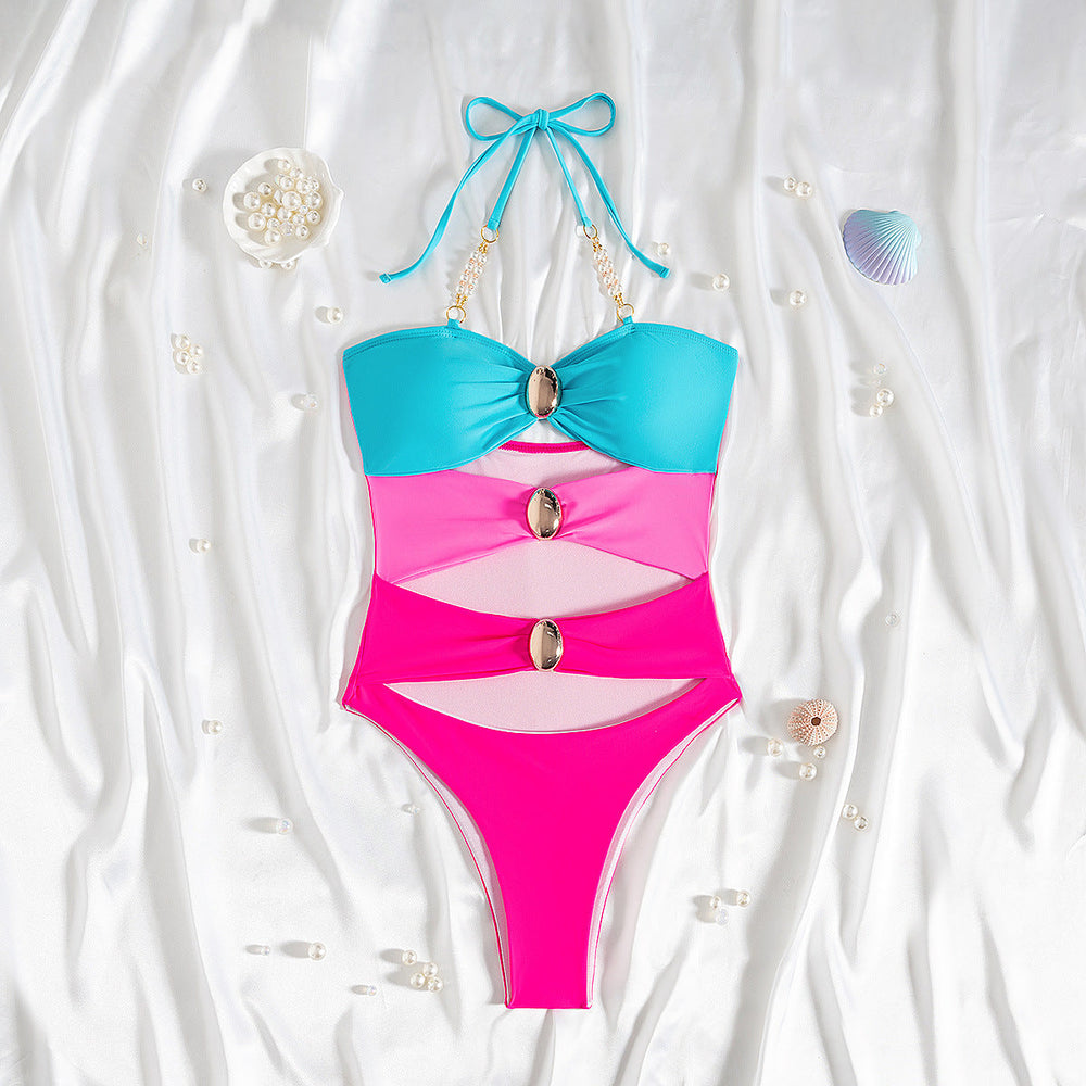 One Piece Swimsuit Women High Sense Swimsuit Sexy Tight Bikini