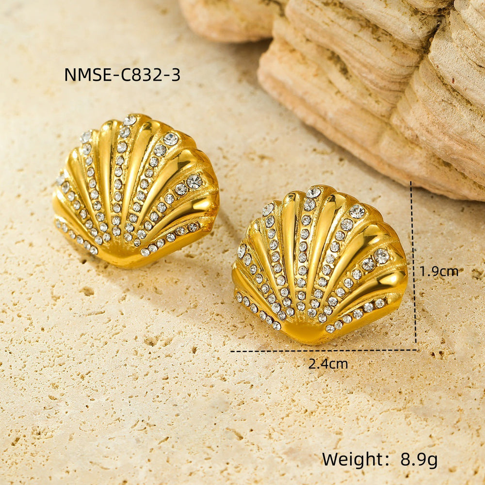 Ocean Necklace Bracelet Earrings Ring Set Niche Collection Ornament Women