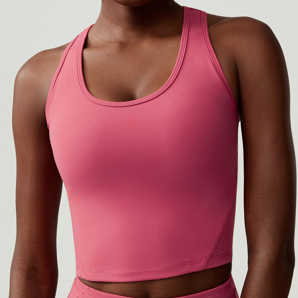 Women with Chest Pad Yoga Fitness Running Top Badminton Vest