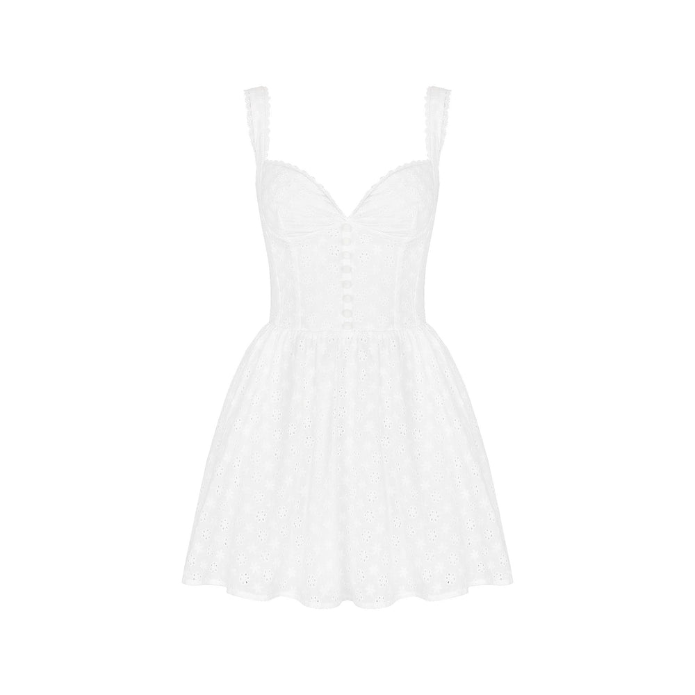 Dress Sexy V neck Lace Strap Dress Sexy White with Printed Pattern Sexy Women Clothing