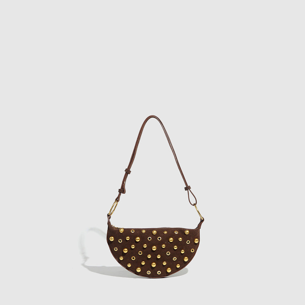 Motorcycle Retro Shoulder Bag Punk Rivet Rivet Crossbody Bag Women Bag