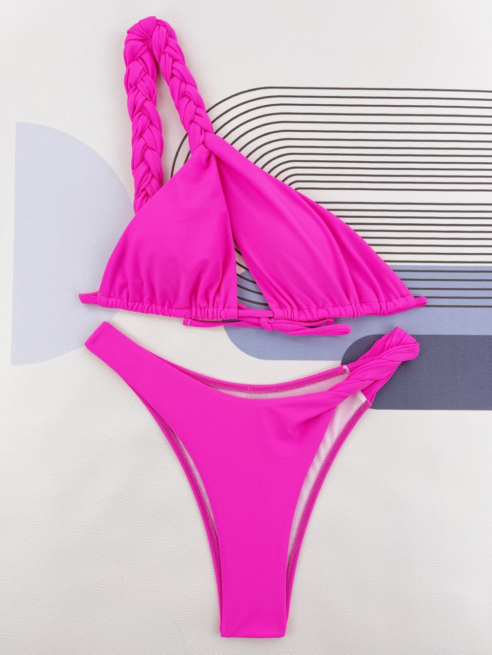 Bikini Woven Shoulder Strap Swimsuit Swimsuit