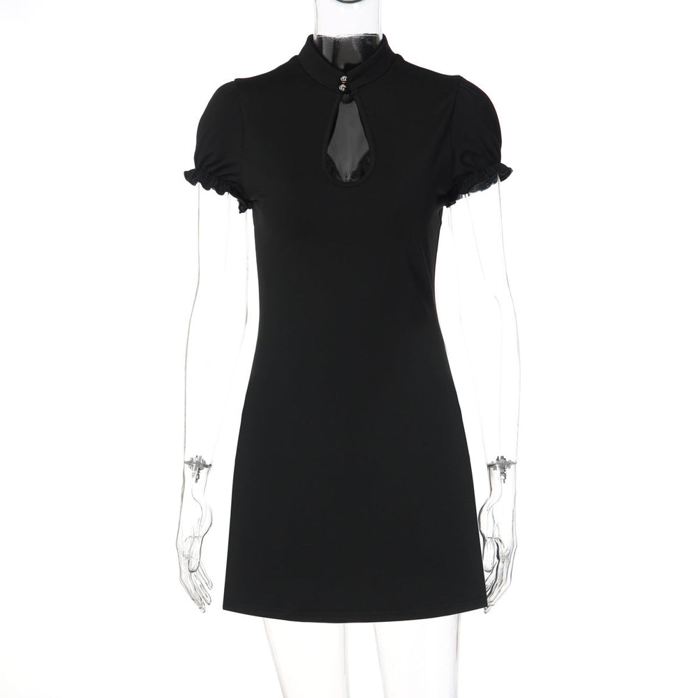 French Sexy Sheath Nightclub Dress Women Spring Sexy Slimming Sexy Short Sleeve
