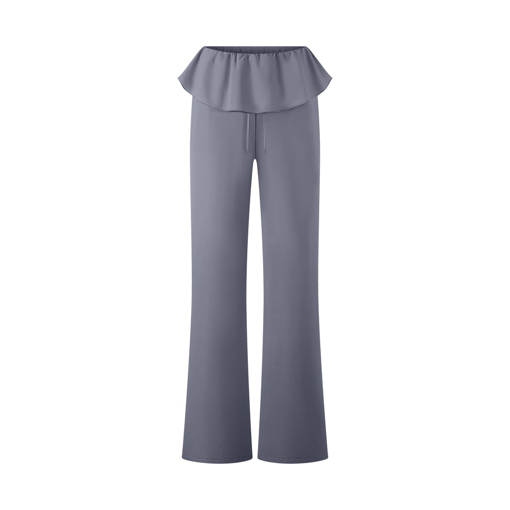 High Waist Drawstring Fitness Lace Quick Drying Yoga Pants Loose Casual Trousers Running Sports Yoga Pants Yoga Pants Women