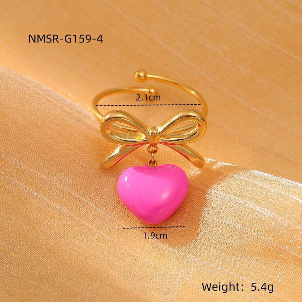 Love Titanium Steel Ring Women Affordable Luxury All Match Stainless Steel Ring Accessories