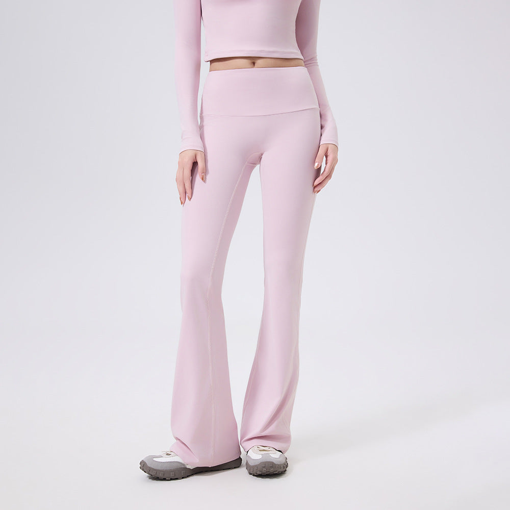 Low Waist Wide Brimmed Bell Bottom Pants Yoga Trousers for Women Sexy Slimming Skinny Workout Pants Slim Fit Hipp Lifting Pants