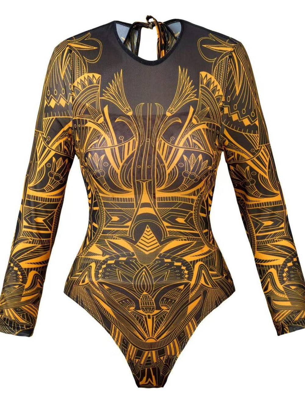 One Piece Swimsuit Women Sexy Retro Mesh Swimsuit Set Two Piece Set Long Sleeve One Piece Swimsuit Vacation Swimsuit