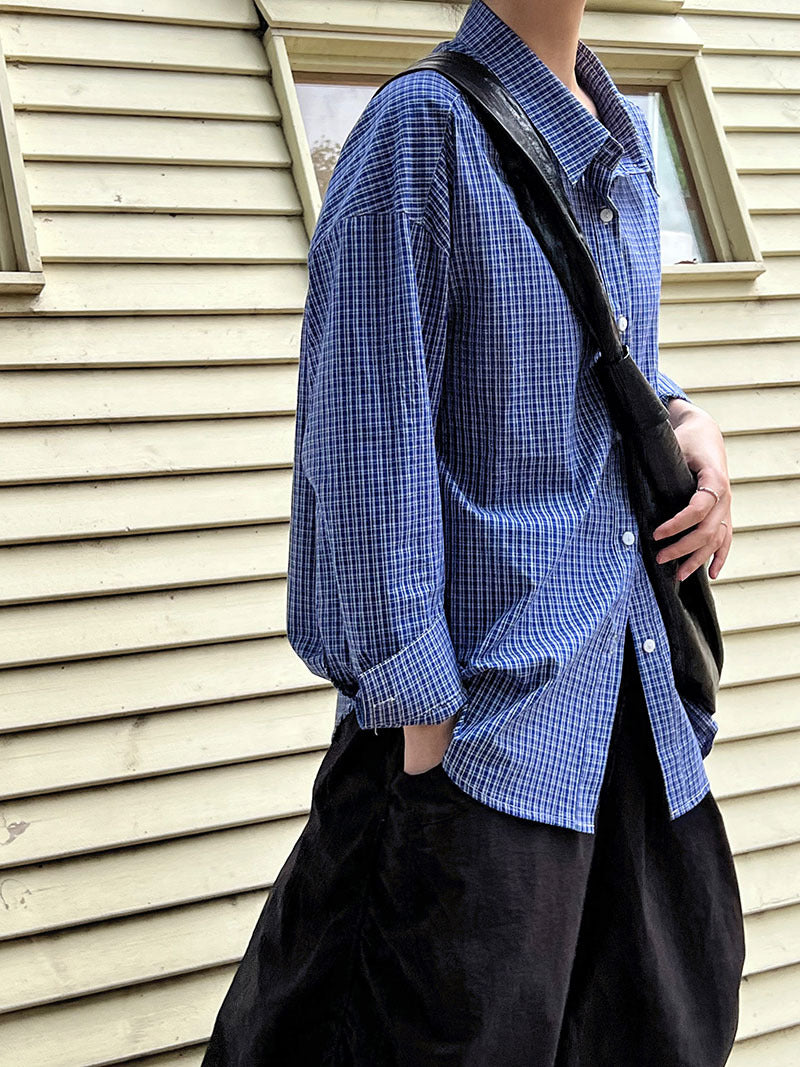 Elegant Plaid Shacket Women Spring Top Cold High Grade Shirt