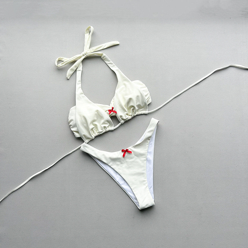 Three Piece Set Bikini Sexy Solid Color Bikini Split Women Swimsuit for Women