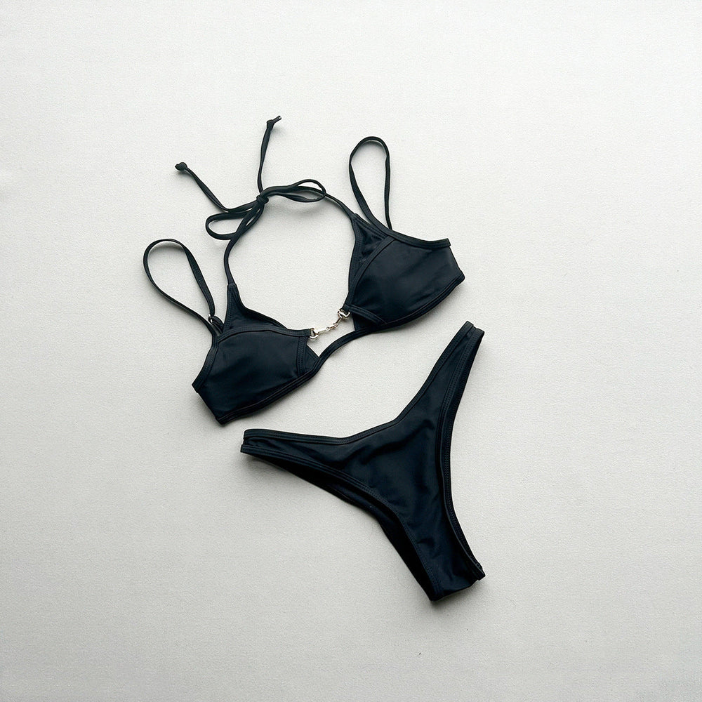 Bikini Sexy Solid Color Bikini Split Women Swimsuit Swimsuit for Women