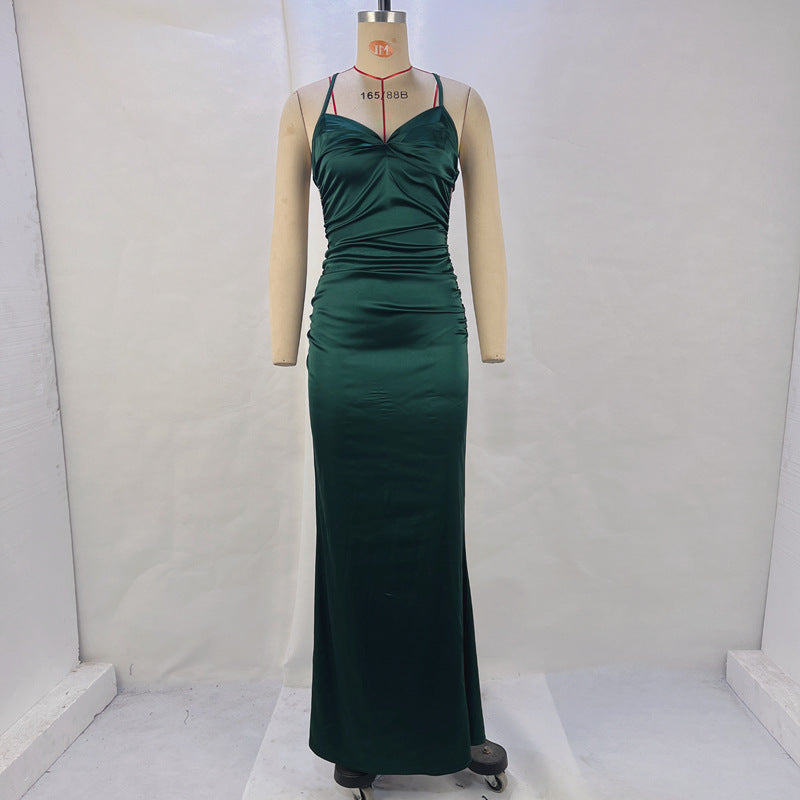 Women Clothing Popular Sexy Slim Dress Sling Skinny Sheath Dress