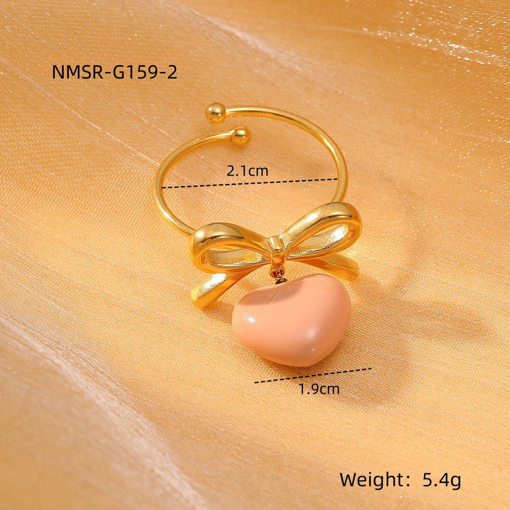 Love Titanium Steel Ring Women Affordable Luxury All Match Stainless Steel Ring Accessories