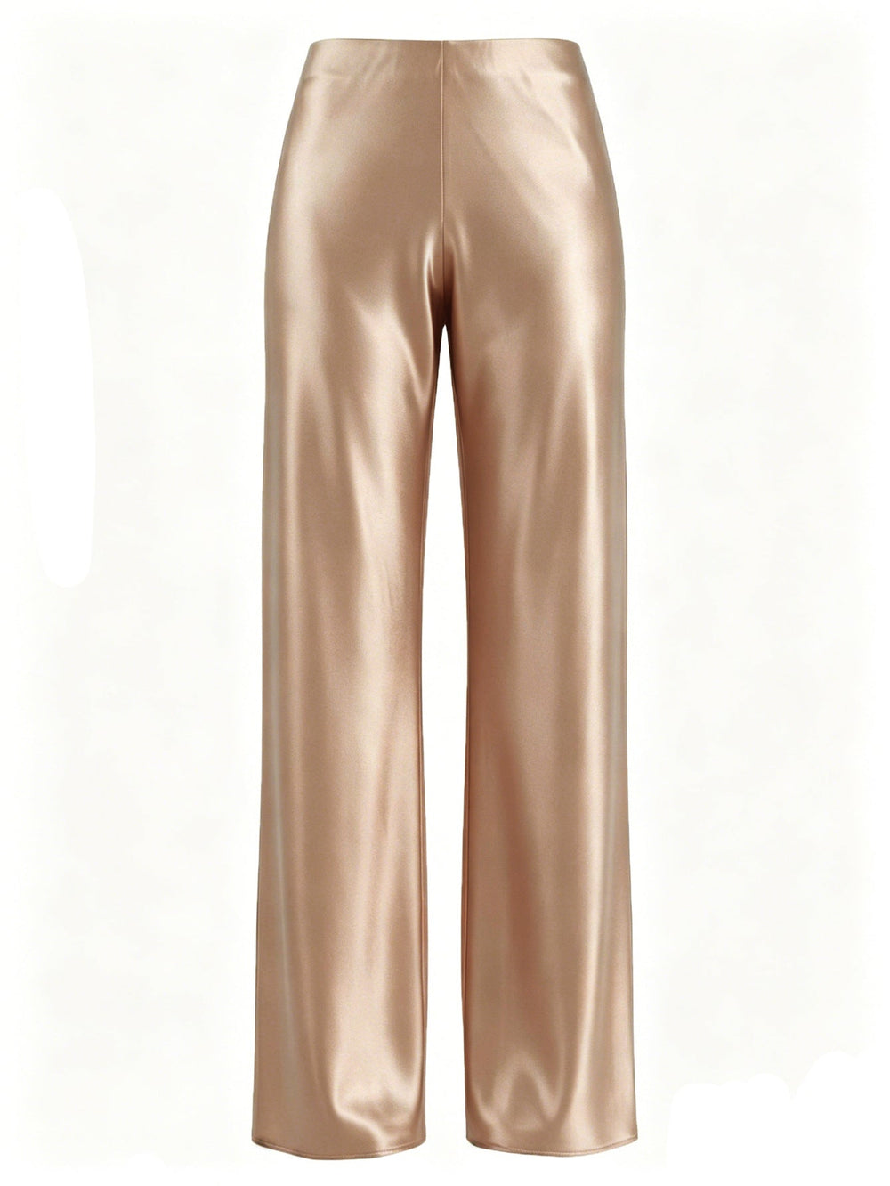 Women Clothing Acetate Satin Pants High End Exquisite High Waist Drooping Straight Wide Leg Pants Women