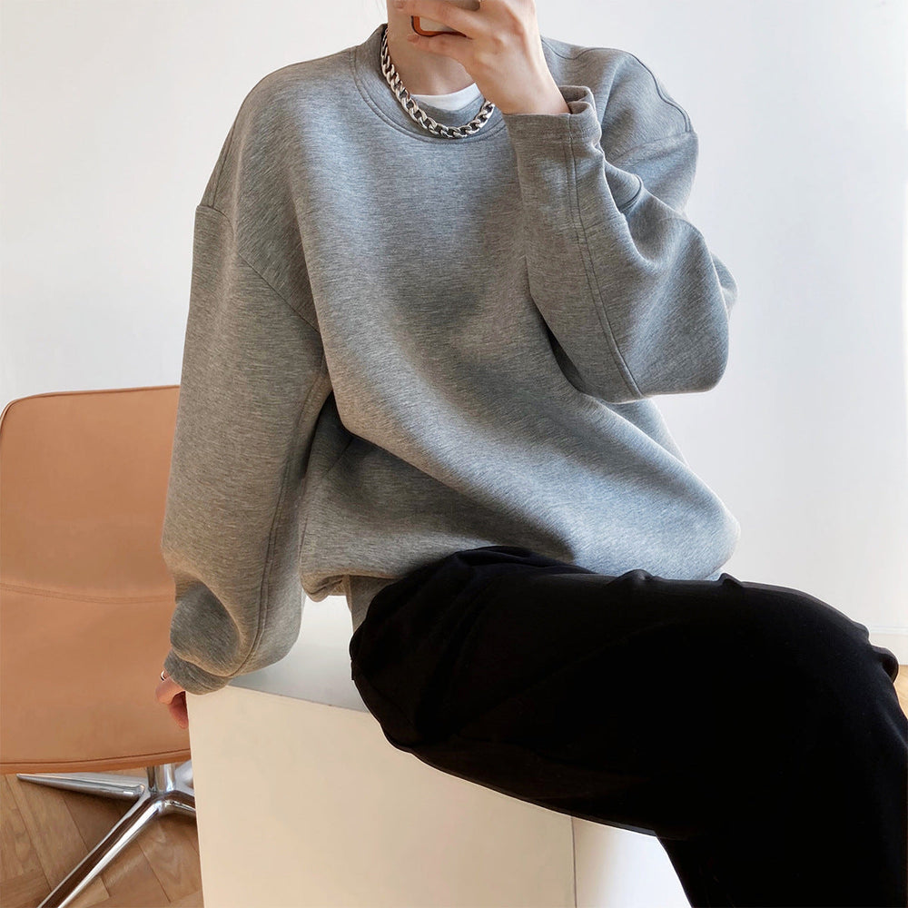 Fashionable Memory Cotton Sweatshirt Women Spring Autumn Thin Design Loose Idle Air Layer Top