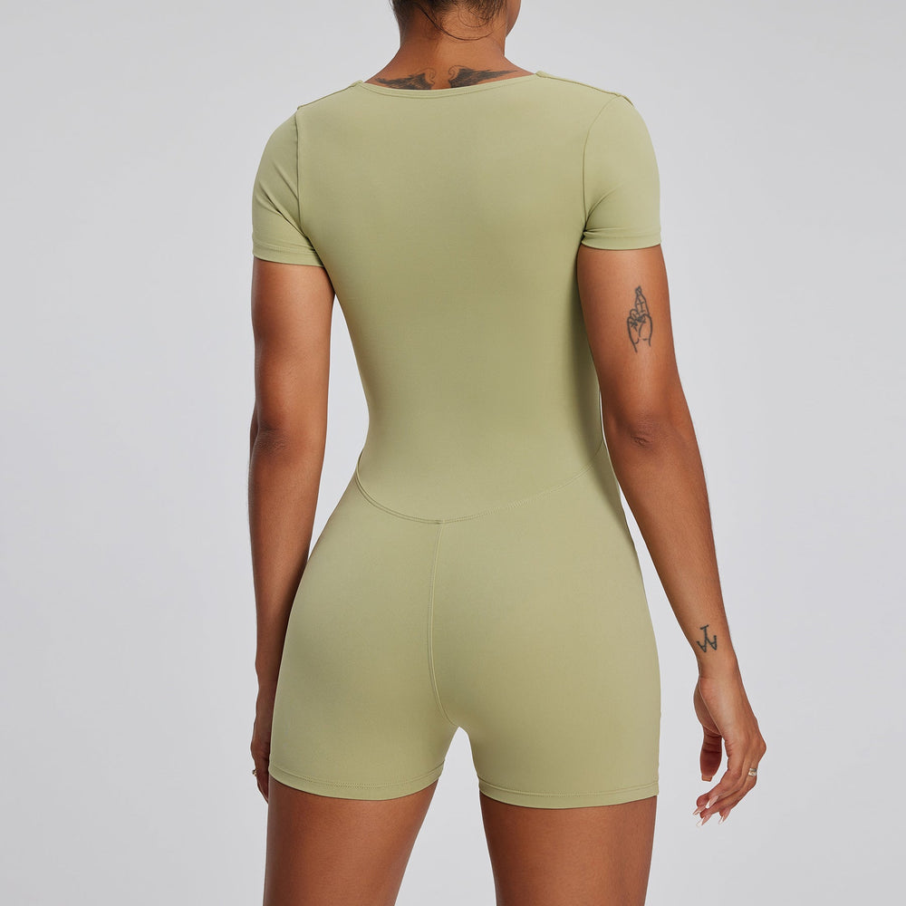 Tight Quick Drying T shirt Yoga Clothes Women Training Dance Fitness Sports Yoga Jumpsuit Jumpsuit