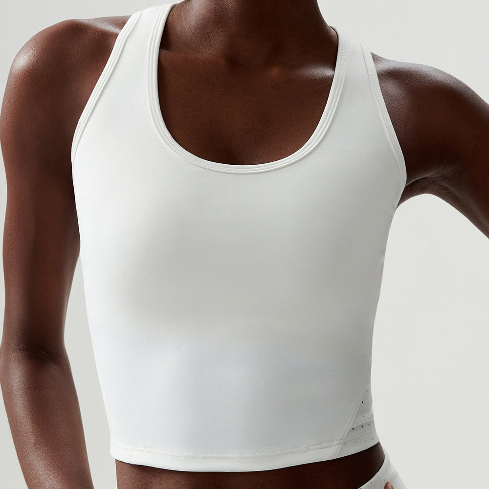 Women with Chest Pad Yoga Fitness Running Top Badminton Vest