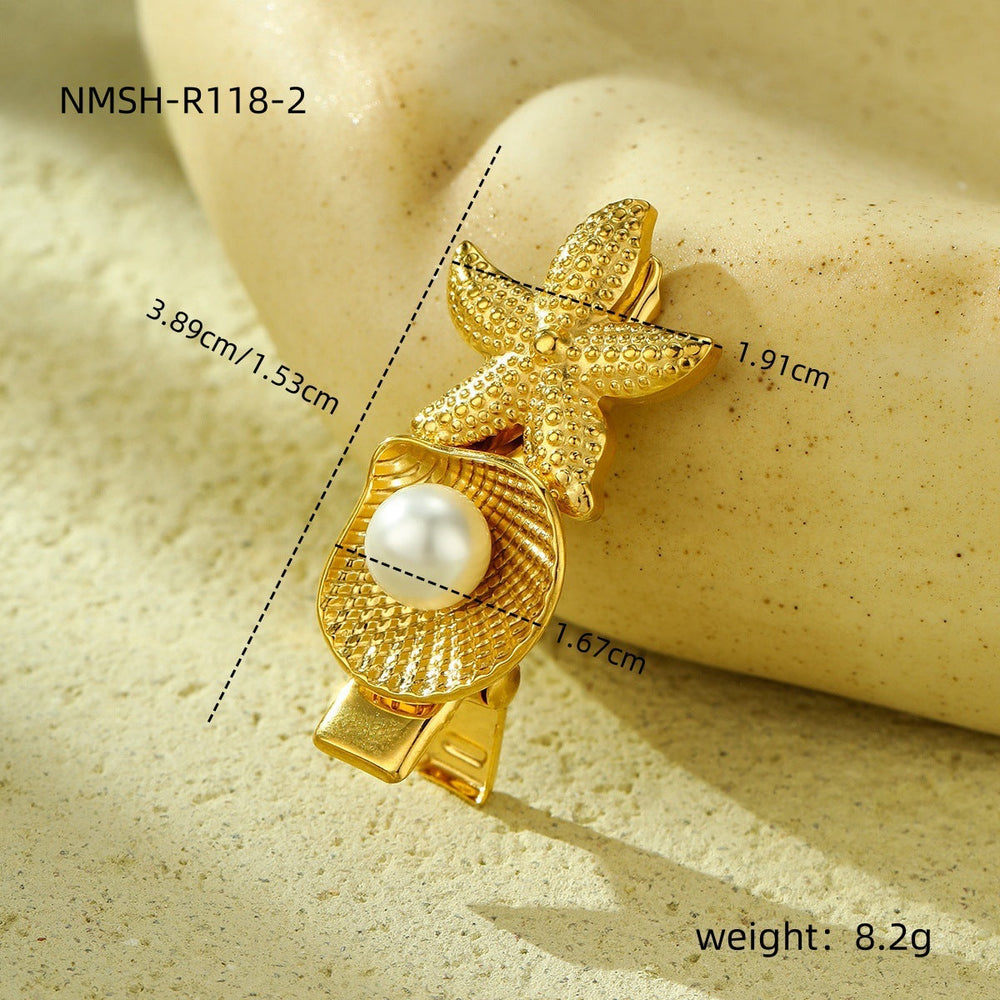 Ocean Necklace Bracelet Earrings Ring Set Niche Collection Ornament Women