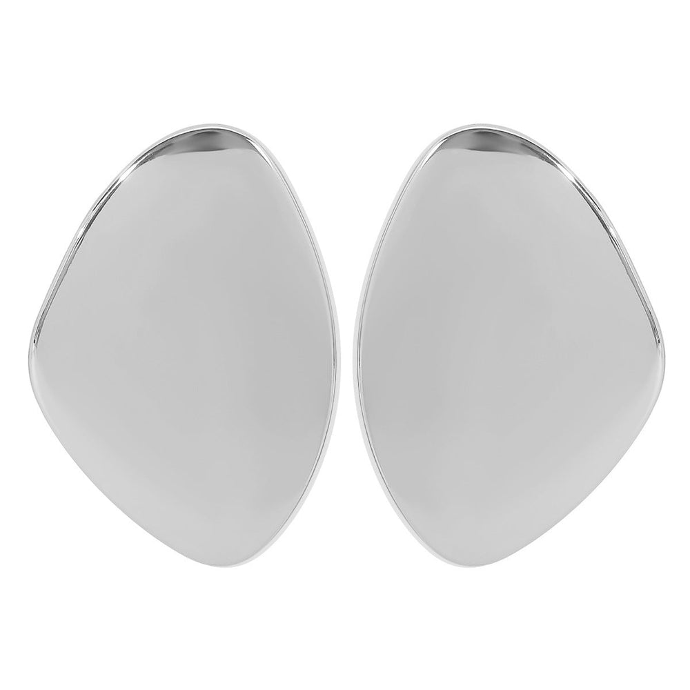 High Profile Retro Elegant Metal Geometry Stud Earrings Simple Personality Metal Alloy Earrings Women