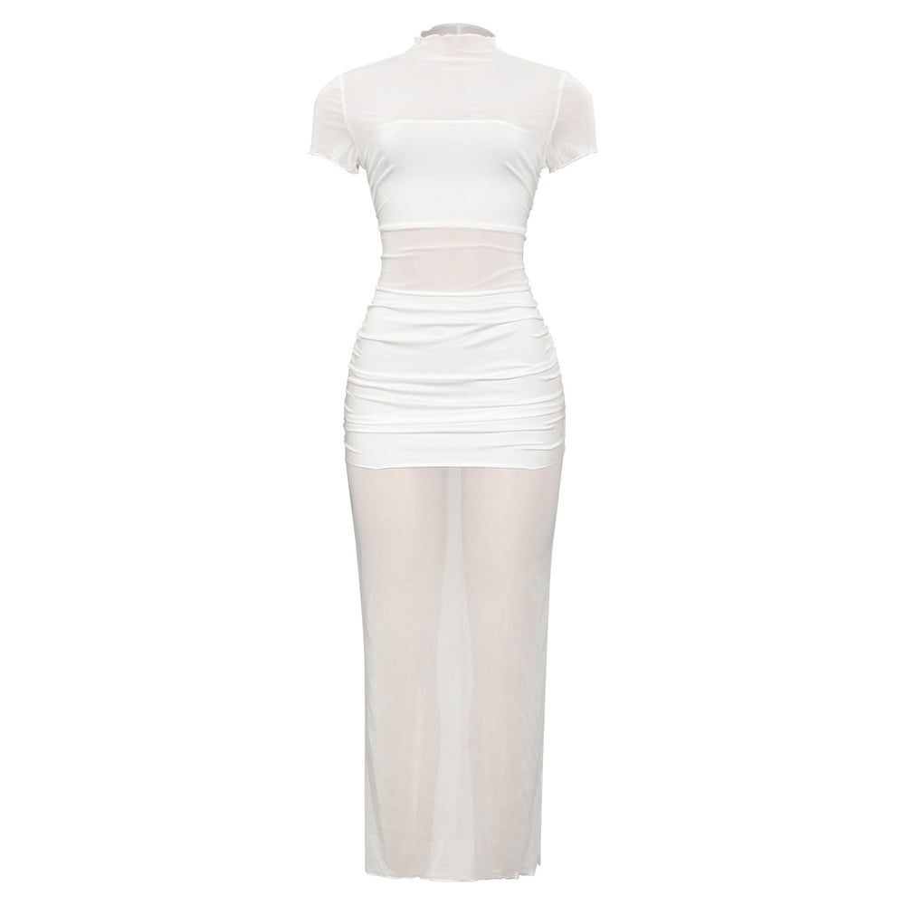 Summer Casual Trend Slim Fit Solid Color Street Dress