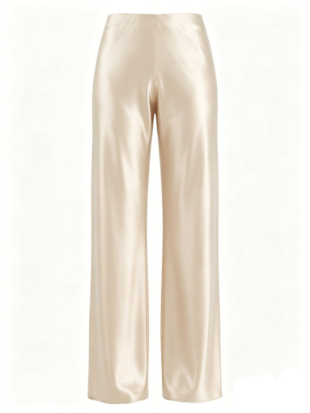 Women Clothing Acetate Satin Pants High End Exquisite High Waist Drooping Straight Wide Leg Pants Women