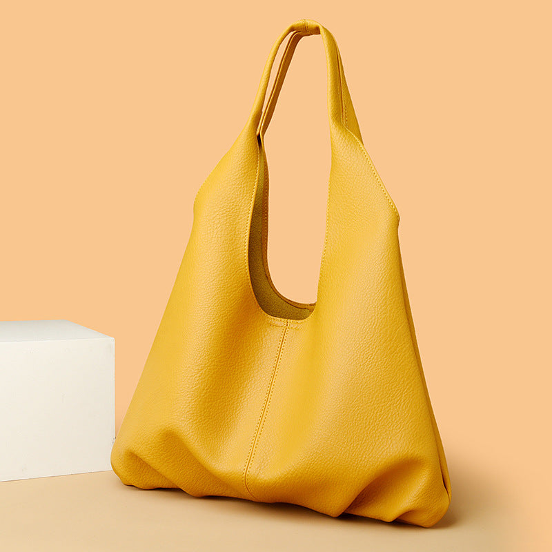 Shoulder Tote Bag for Women Simple Soft Leather Shoulder Bag Office Large Capacity Composite Bags Women