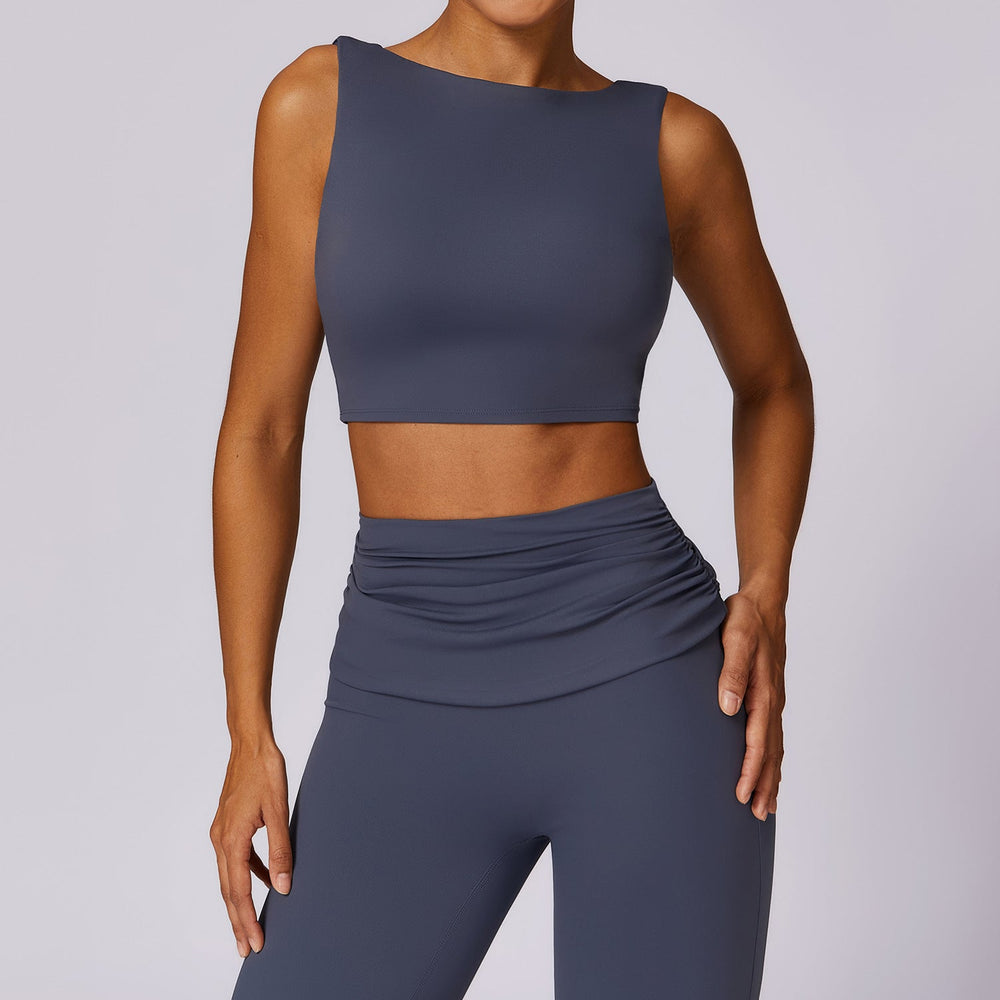 Sollinarry Shockproof Beauty Back Yoga Vest High Strength Poly Quick Drying Workout Clothes Running Tight Sports Underwear