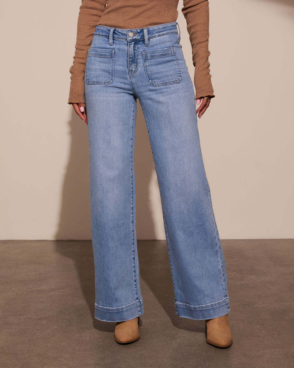 High Waist Straight Jeans Women Wear Spring Slimming Wide Leg Retro Trousers