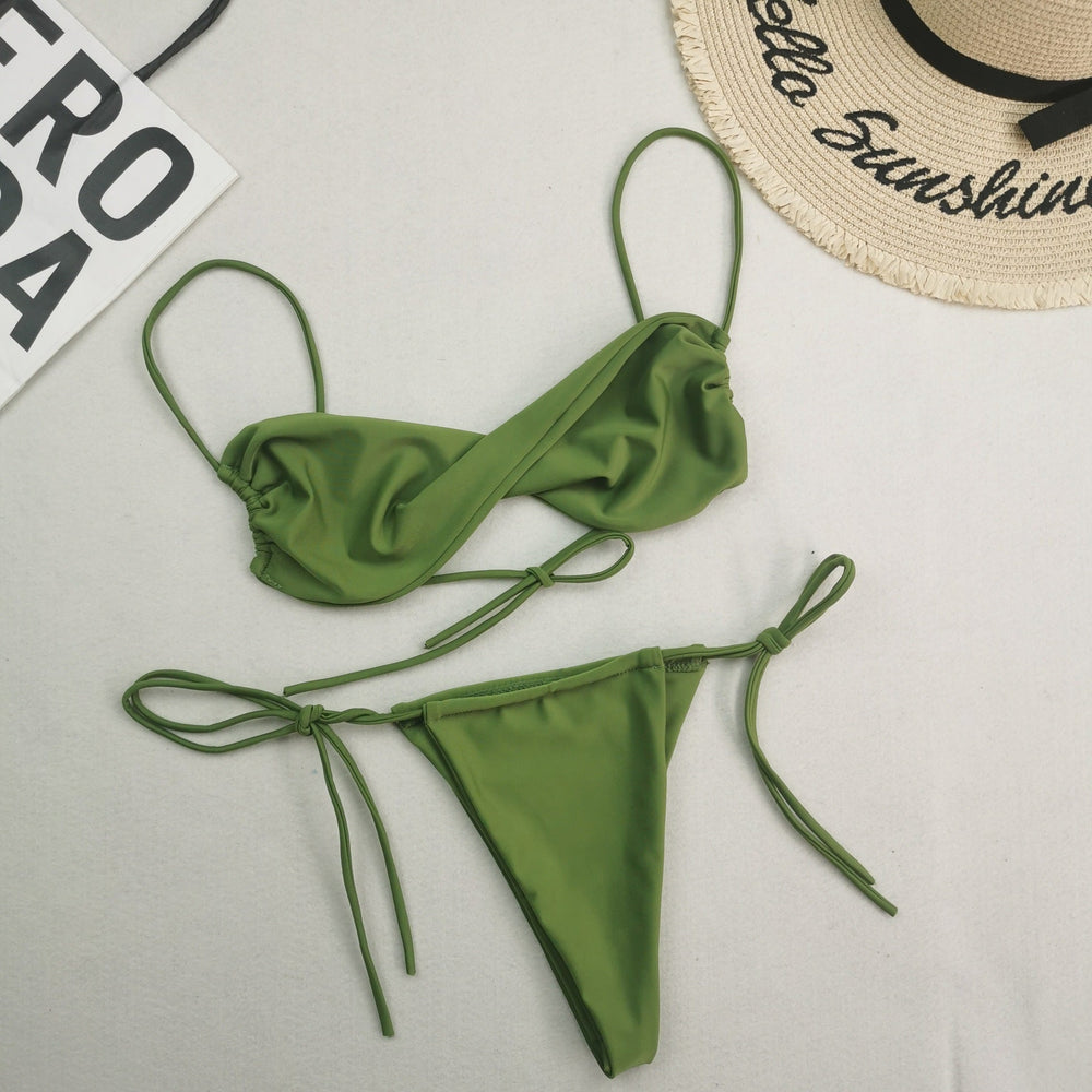 New Multi Color Nylon Swimsuit Women Sexy Bikini Wish Swimsuit