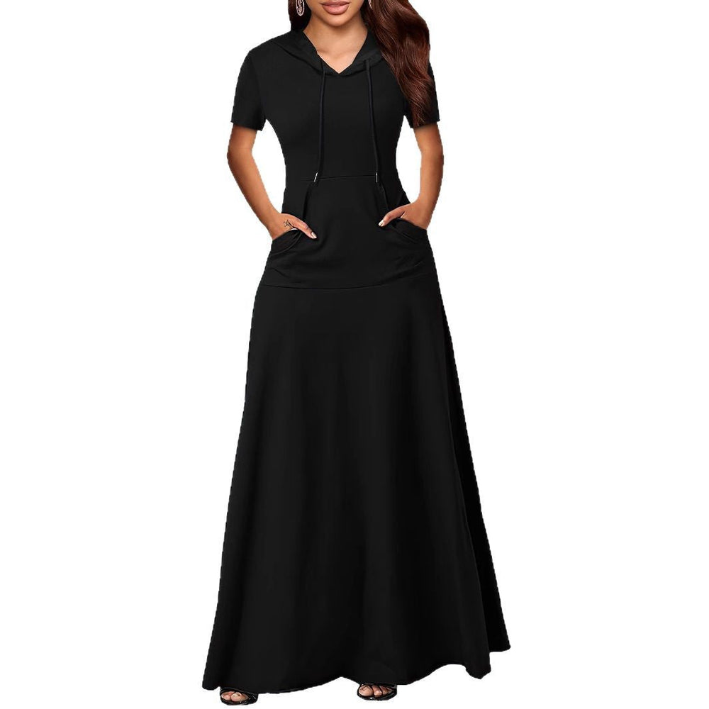 Wal Mart Spring Summer Sexy Sexy Hooded Sweater Maxi Dress Women