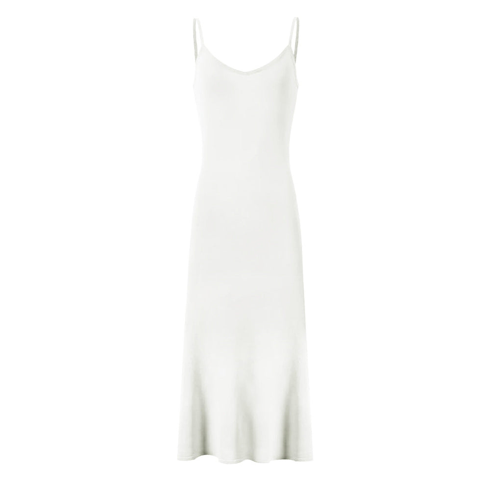 Bright Silk Summer Fashionable Knitted Slim Slimming Short Sleeve Maxi Dress for Women